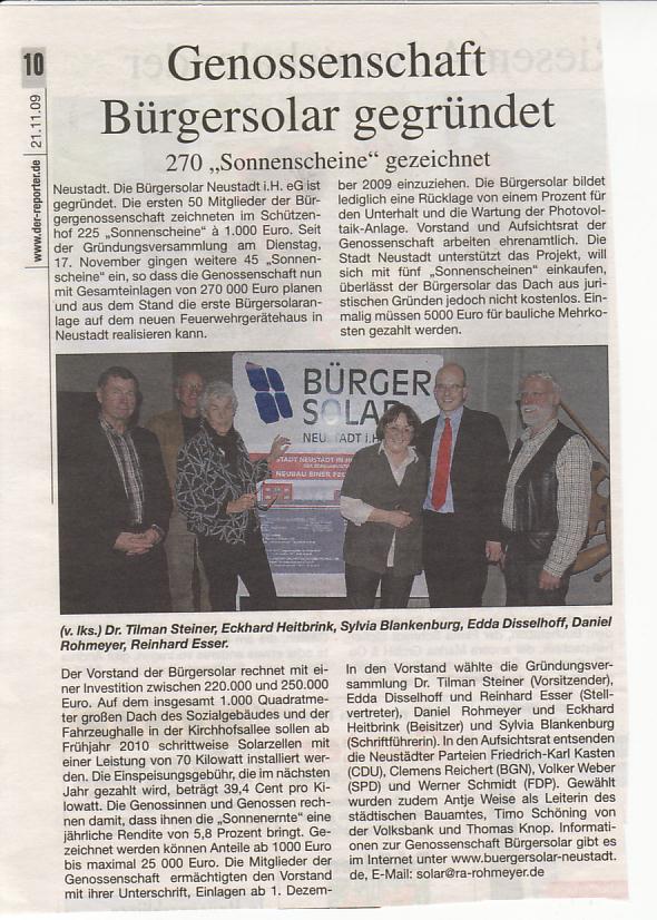 PV Reporter 21.11.09